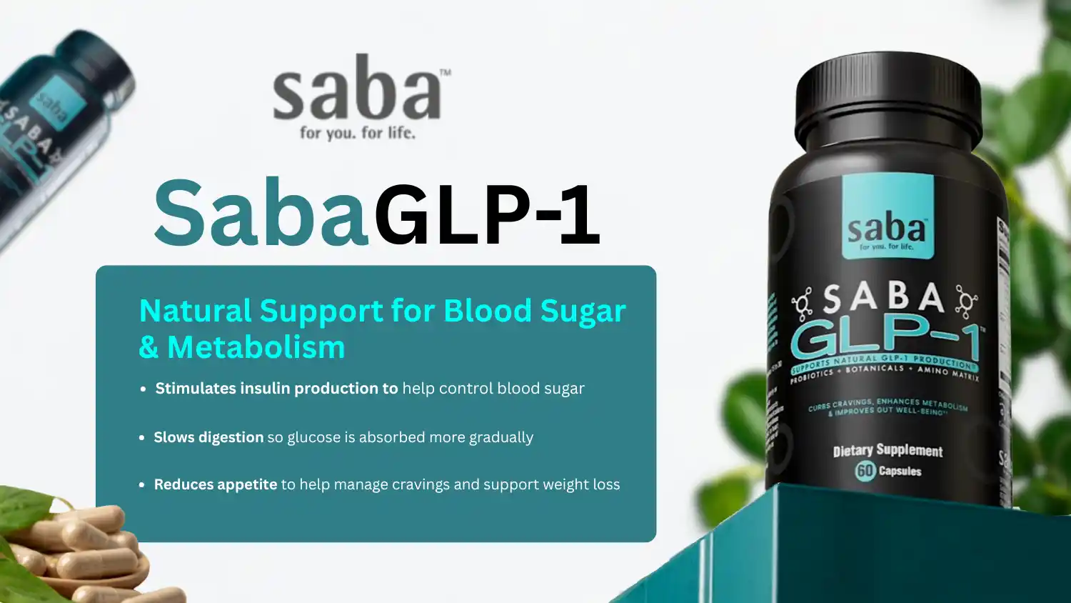 A Holistic Approach to Diabetes: How Saba GLP-1™ Supports Your Gut, Metabolism, and Blood Sugar Naturally