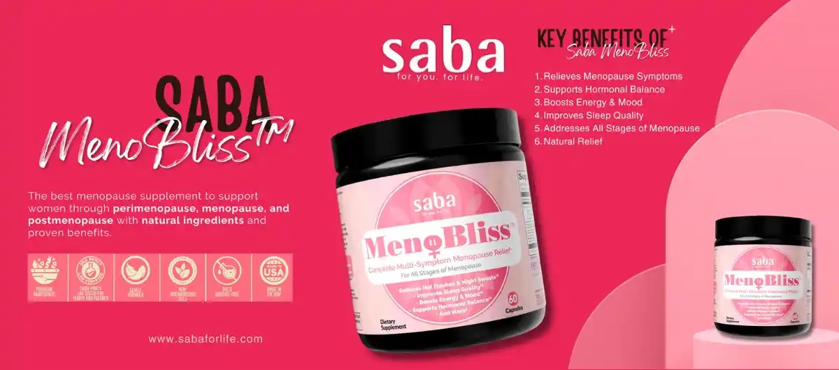 Saba MenoBliss™: Your Natural Path to Menopause Relief