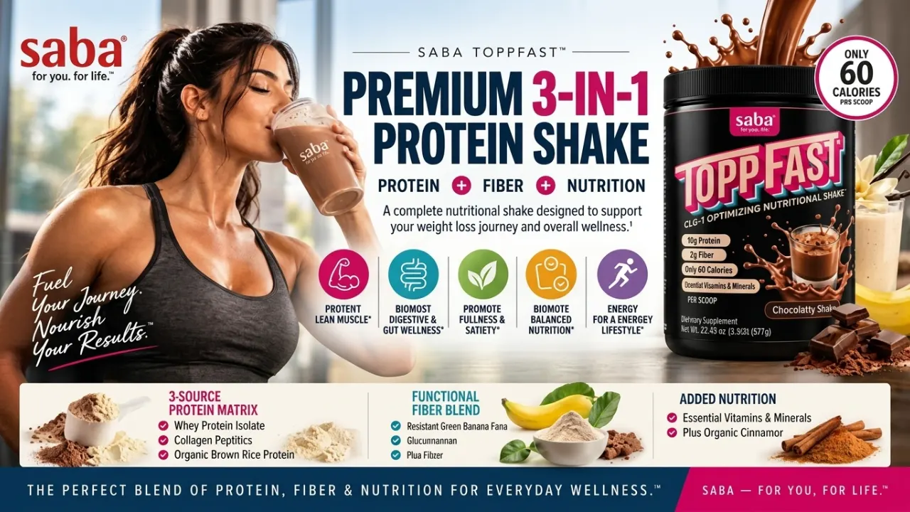 Why Saba ToppFAST™ Was Designed to Deliver More Than an Ordinary Protein Shake